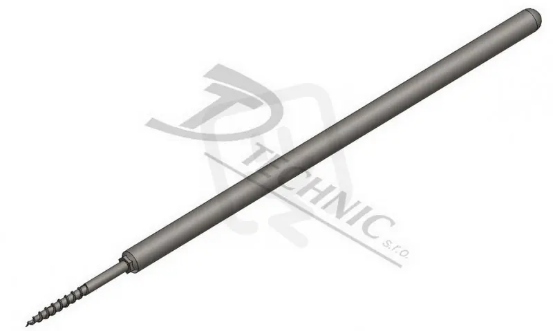 Nejlepší Volba JD 30 Jímací tyč se závitem do dřeva - 3000 mm DT TECHNIC 100031