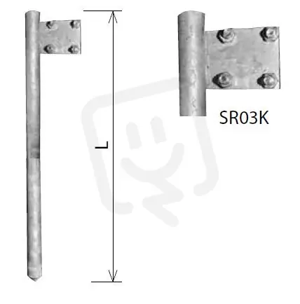Zemnící tyč ZTP 1,5 + SR 03 K (plná pr. 25 mm) Kovoblesk 21456 Oblíbený
