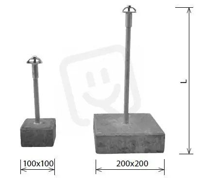 Vrácení Zdarma Podpěra izolační tyče IZT V/100/100 beton Kovoblesk 30502