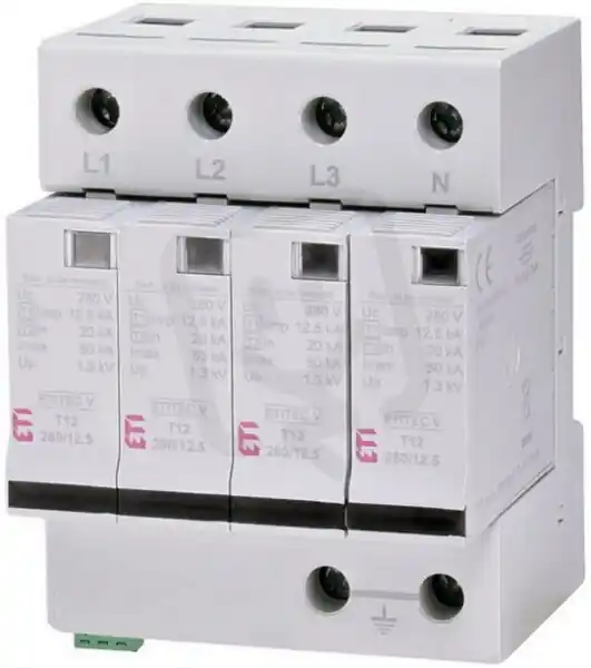 Svodič přepětí ETITEC V T12 280/12,5 4+0 RC síť TNC-S ETI 002442917 Jen Po Omezenou Doba