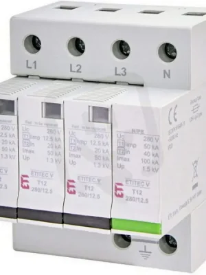 Koupit Online Svodič přepětí ETITEC V T12 280/12,5 3+1 síť TT ETI 002442908