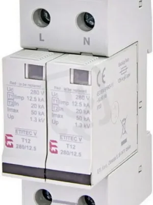 Svodič přepětí ETITEC V T12 440/12,5 2+0 RC síť IT ETI 002442914 Novinka