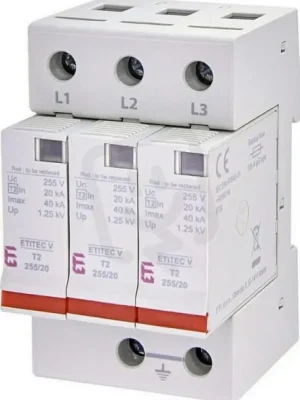 Svodič přepětí ETITEC V T2 255/20 3+0 RC síť TNC ETI 002442961 Kup Teď