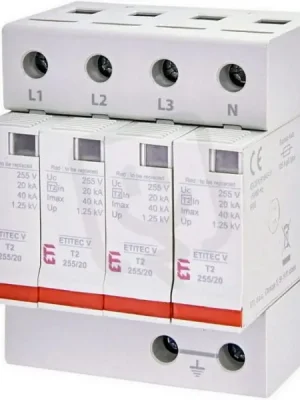 Svodič přepětí ETITEC V T2 255/20 4+0 RC síť TNC-S ETI 002442962 Sleva