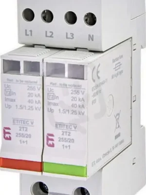 Svodič přepětí ETITEC V 2T2 255/20 3+1 síť TT ETI 002442945 Pouze Dnes