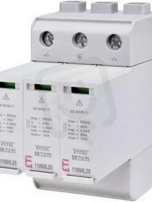 Bezpečná Platba Svodič přepětí ETITEC EM T12 PV 1100/6,25 Y pro fotovoltaiku ETI 002440580