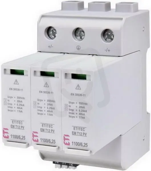 Svodič přepětí ETITEC EM T12 PV 1100/6,25 Y RC pro fotovoltaiku ETI 002440581 Must-Have