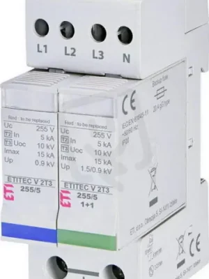 Svodič přepětí ETITEC V 2T3 255/5 3+1 síť TT ETI 002442973 Nová Kolekce