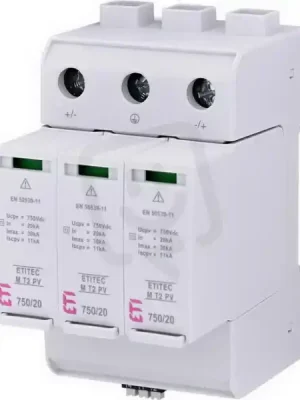 Hit Sezóny Svodič přepětí ETITEC M T2 PV 1500/20 Y RC pro fotovoltaiku ETI 002440518