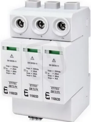 Svodič přepětí ETITEC EM T2 PV 1100/20 Y RC pro fotovoltaiku ETI 002440624 Nízká Cena