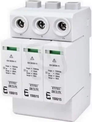 Výhodná Nabídka Svodič přepětí ETITEC EM T2 PV 1500/15 Y pro fotovoltaiku ETI 002440625