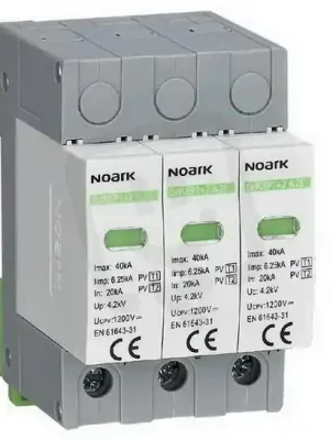 Cenově Výhodný Svodič přepětí NOARK EX9UEP s pomocným kontaktem,1+2, 6,25kA, 1500 V DC, 3TE