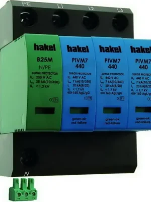 Objednat Nyní Varistorový svodič bleskových proudů HGDT25 SPD typ 1 N/PE HAKEL 30051