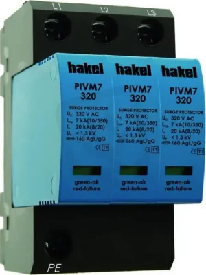 Nová Kolekce Varistorový svodič bleskových proudů HGDT50 SPD typ 1 N/PE HAKEL 30052