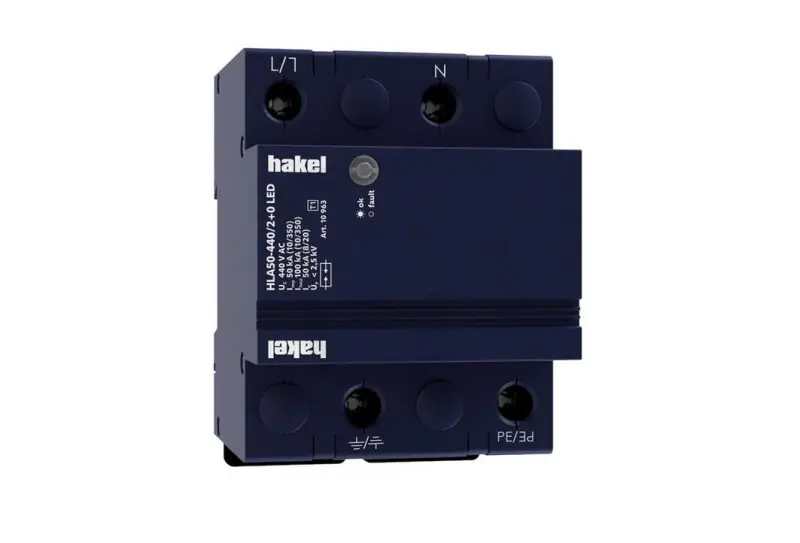 Svodič impulzních proudů HLA50-440/2+0 LED SPD typ 1 HAKEL 10963 Výhodná Nabídka