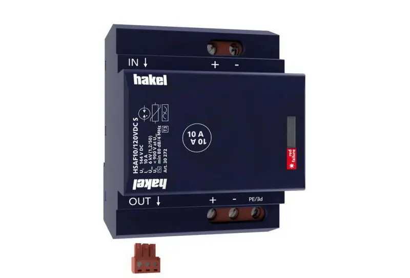 Dvoubranový svodič přepětí HSAF10/120VDC S SPD typ 3 s VF filtrem DC HAKEL 30272 Nakupujte Hned
