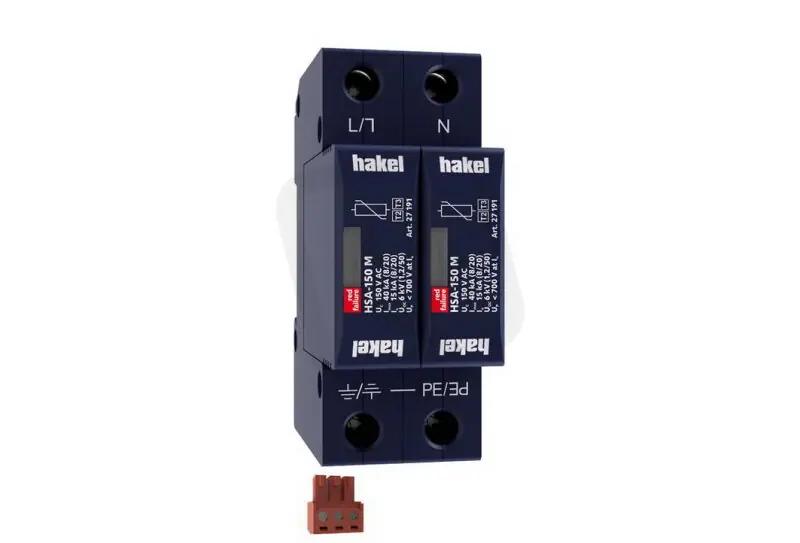 Výhodná Nabídka Svodič rázového přepětí HSA-150/2+0 M S SPD typ 2+3 HAKEL 27516