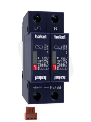 Nejprodávanější Svodič rázového přepětí HSA-320/2+0 M S SPD typ 2+3 HAKEL 27526