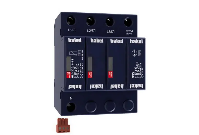 Svodič rázového přepětí HSA-320/3+1 S SPD typ 2+3 HAKEL 24555 Horká Nabídka