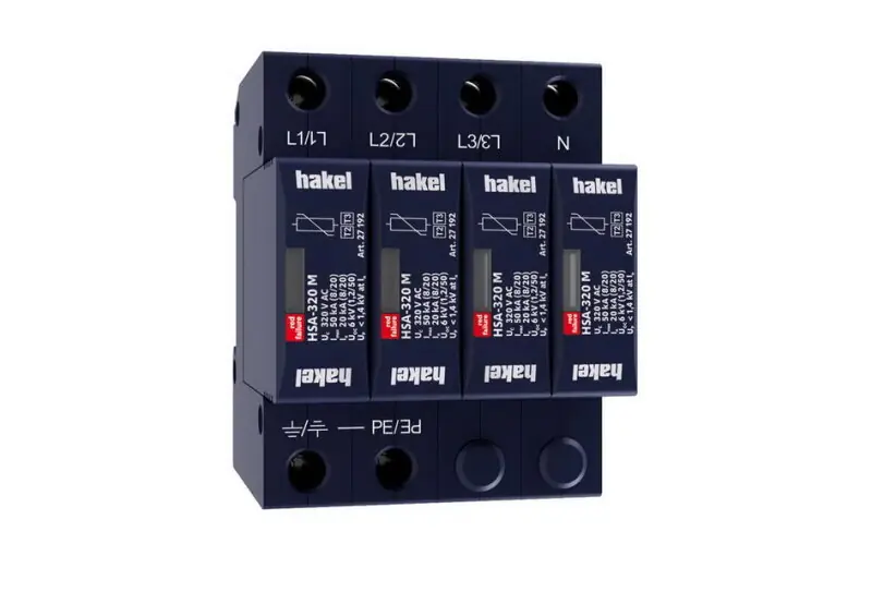 Svodič rázového přepětí HSA-320/4+0 M SPD typ 2+3 HAKEL 27524 Tovární Cena