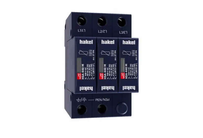 Nejprodávanější Svodič rázového přepětí HSA-440/3+0 M SPD typ 2+3 HAKEL 27542