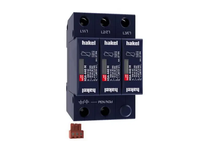 Přímo Od Výrobce Svodič rázového přepětí HSA-440/3+0 M S SPD typ 2+3 HAKEL 27547