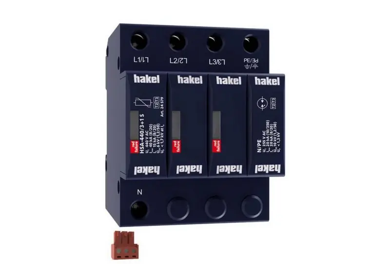 Svodič rázového přepětí HSA-440/3+1 S SPD typ 2+3 HAKEL 24579 Koupit Online