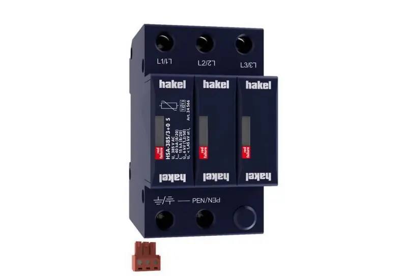Svodič rázového přepětí HSA-385/3+0 S SPD typ 2+3 HAKEL 24566 Ihned K Objednání