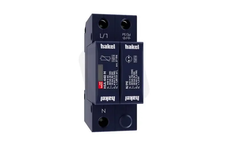 Svodič rázového přepětí HSA-440/1+1 M SPD typ 2+3 HAKEL 27540 Speciální Cena
