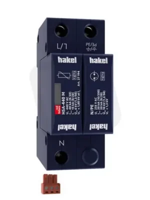 Časově Omezené Svodič rázového přepětí HSA-440/1+1 M S SPD typ 2+3 HAKEL 27545