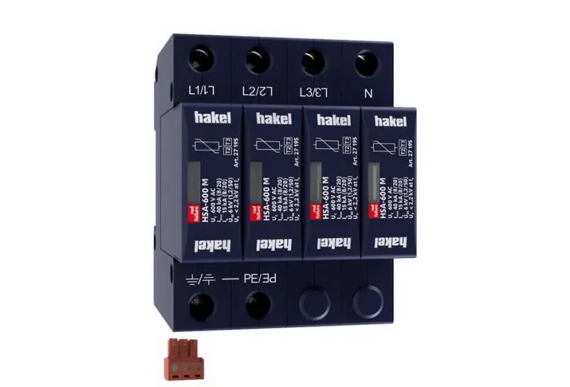Víkendová Akce Svodič rázového přepětí HSA-600/4+0 M S SPD typ 2+3 HAKEL 27561