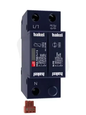 Svodič rázového přepětí HSA-720/1+1 S SPD typ 2+3 HAKEL 24608 Cenově Výhodný