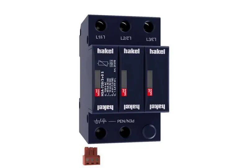 Expresní Doručení Svodič rázového přepětí HSA-720/3+0 S SPD typ 2+3 HAKEL 24610
