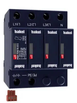 Výprodej Svodič rázového přepětí HSA-720/4+0 S SPD typ 2+3 HAKEL 24612