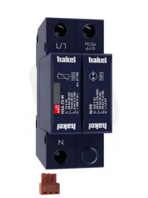 Finální Výprodej Svodič rázového přepětí HSA-75/1+1 M S SPD typ 2+3 HAKEL 27505