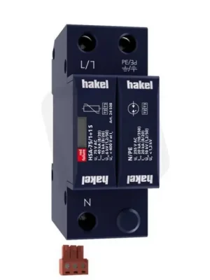 Svodič rázového přepětí HSA-75/1+1 S SPD typ 2+3 HAKEL 24508 Jen Po Omezenou Doba