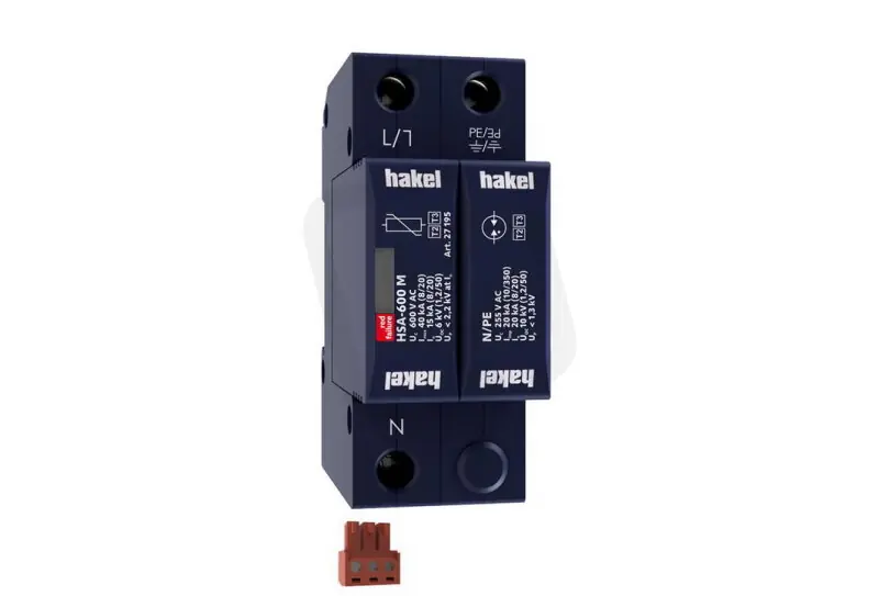 Svodič rázového přepětí HSA-600/1+1 M S SPD typ 2+3 HAKEL 27557 Ihned K Objednání