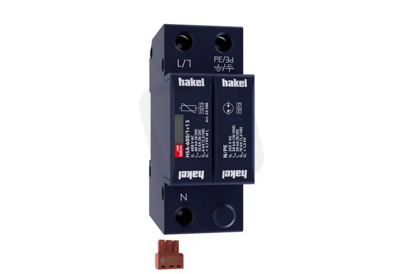 Ihned K Objednání Svodič rázového přepětí HSA-600/1+1 S SPD typ 2+3 HAKEL 24588