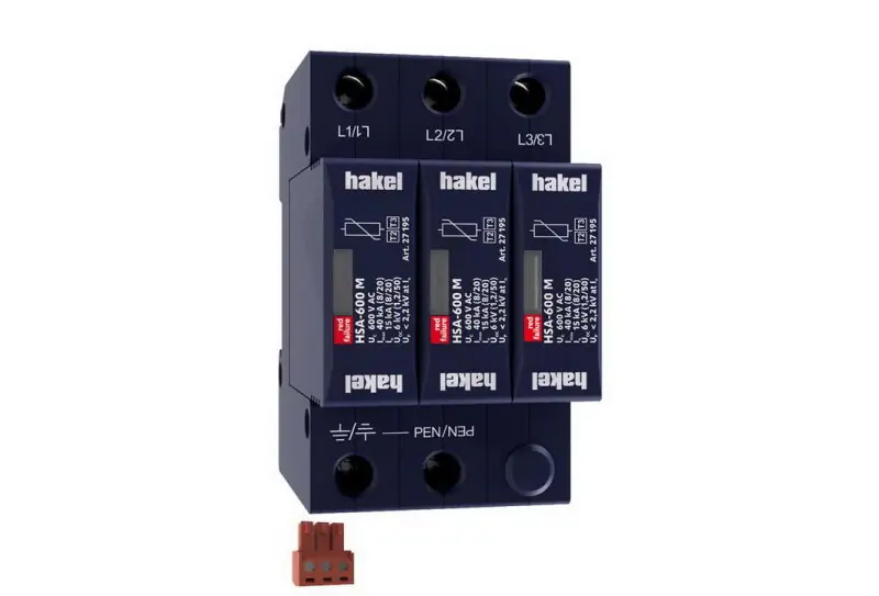 Akce Svodič rázového přepětí HSA-600/3+0 M S SPD typ 2+3 HAKEL 27559