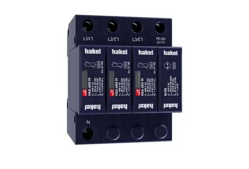 Svodič rázového přepětí HSA-600/3+1 M SPD typ 2+3 HAKEL 27554 Akční Nabídka