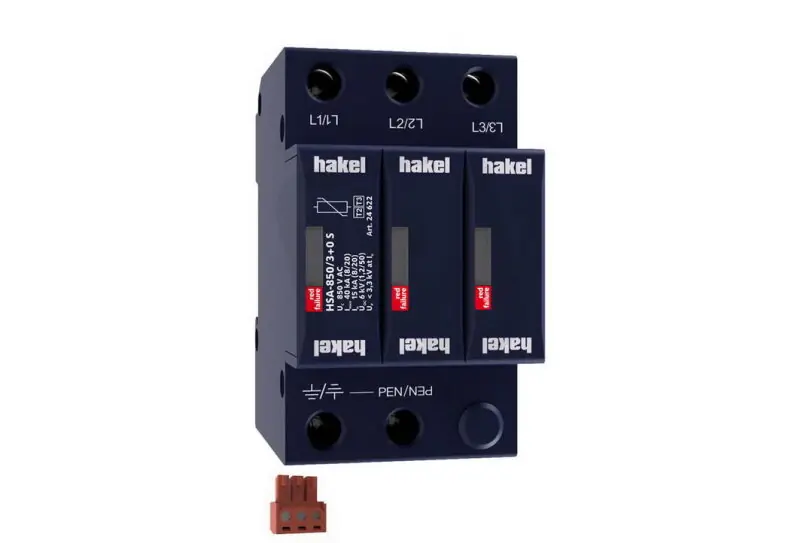Zlevněný Svodič rázového přepětí HSA-850/3+0 S SPD typ 2+3 HAKEL 24622