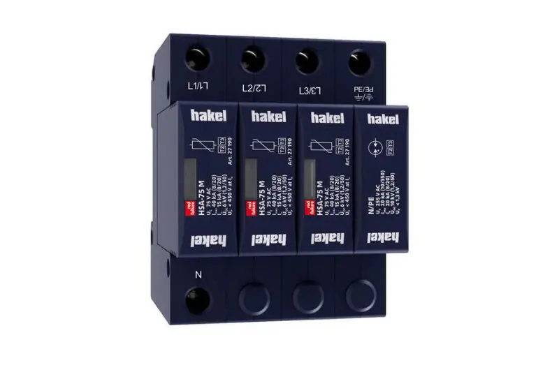 Expresní Doručení Svodič rázového přepětí HSA-75/3+1 M SPD typ 2+3 HAKEL 27503