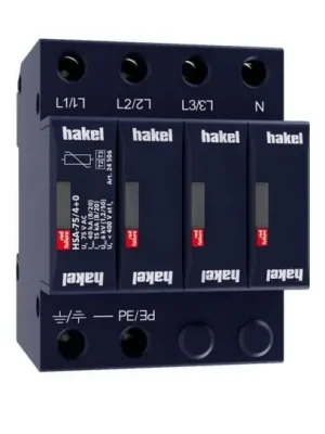Finální Výprodej Svodič rázového přepětí HSA-75/4+0 SPD typ 2+3 HAKEL 24506