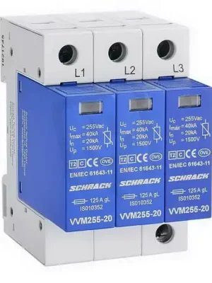Svodič přepětí, set 3+0 TNC, třída II (C) 255V, In 20kA SCHRACK IS111330-- Vysoce Kvalitní