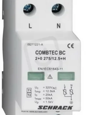 Poslední Šance Svodič přepětíCOMBTEC BC 2+0 275/12,5 SCHRACK IS211220-A