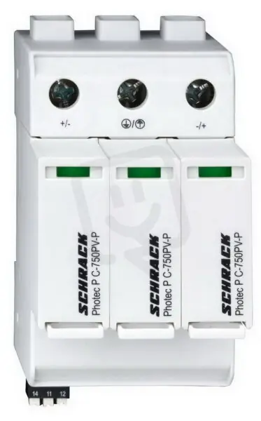 Svodič přepětí pro FV T2 (C) 1500VDC, In 20kA+pk SCHRACK IS01121501 Nejprodávanější
