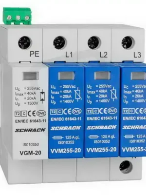Svodič přepětí Vartec 3+1 TT třída II (C) 255V In 20kA + H SCHRACK IS111311-- Ověřený