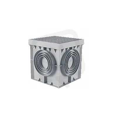 Cenově Výhodný Rozbočovací box na trubky do země včetně víka, 250x250mm HL SYSTEM HL POZ.25