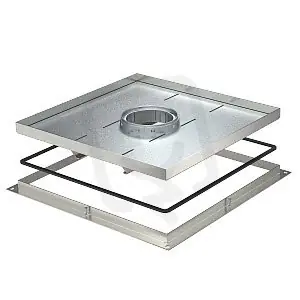 OBO RKF2 SL2 V3 30 Rámová kazeta pro vys.zatížení pro tubus 383x383x30 Nerez Rychlé Dodání