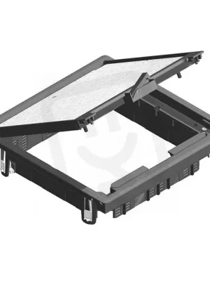 Nakupujte Hned Víko podlahové krabice, přístrojové max.12m, pro NEO box,267x267, RAL 7011, PP